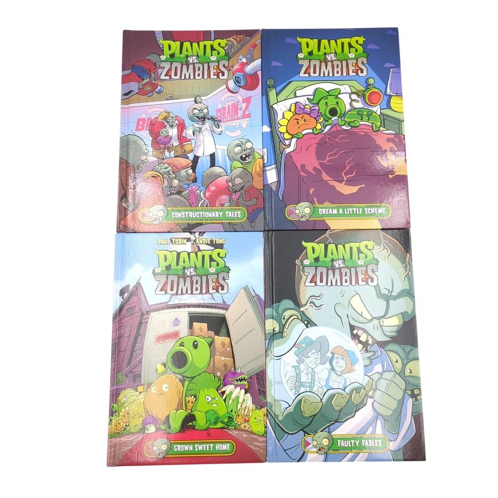 Plants vs. Zombies Graphic Novel Lot 4 Books Set Dark Horse Comics PVZ Hardcover
